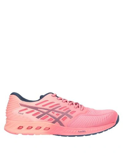 Shop Asics Sneakers In Salmon Pink