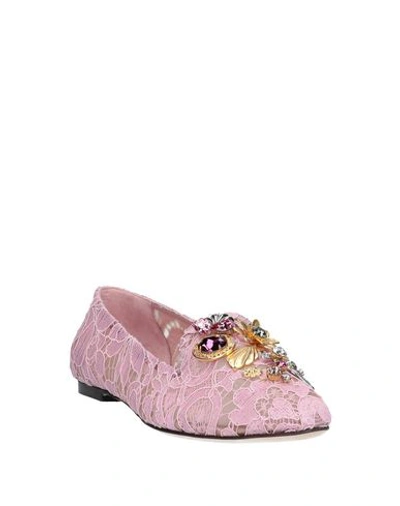 Shop Dolce & Gabbana Loafers In Pink