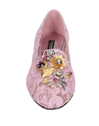 Shop Dolce & Gabbana Loafers In Pink