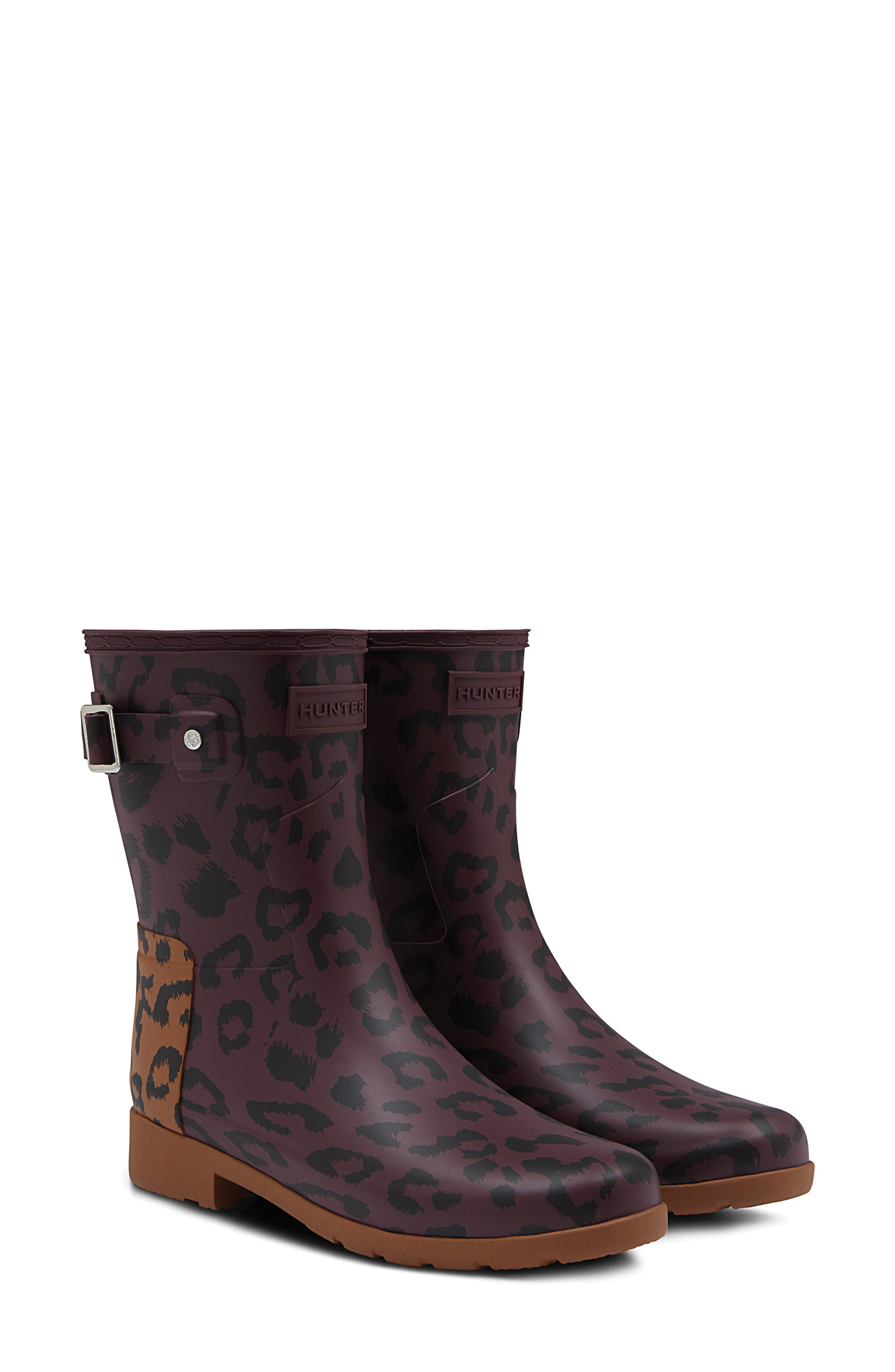 hunter rain boots oxblood