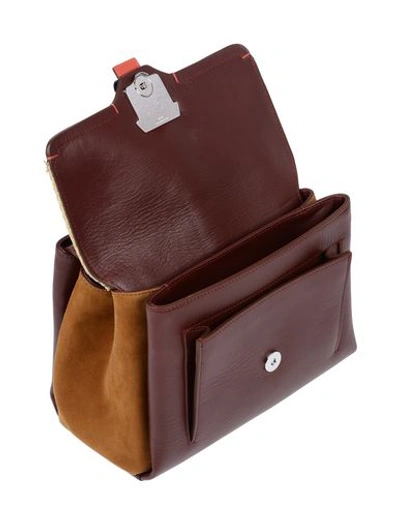Shop Paula Cademartori Handbag In Brick Red