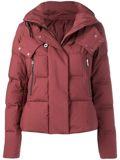 Shop Peuterey Hooded Down Jacket - Red