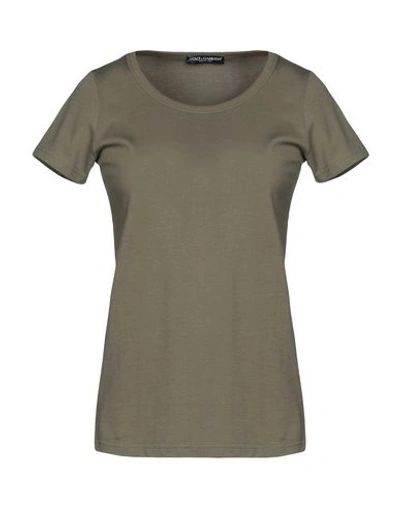 Shop Dolce & Gabbana T-shirt In Military Green