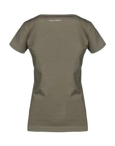 Shop Dolce & Gabbana T-shirt In Military Green