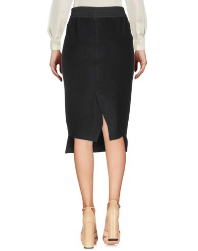 Shop Barbara Alan Knee Length Skirt In Black
