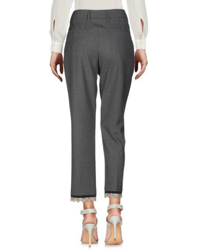Shop Prada Casual Pants In Grey