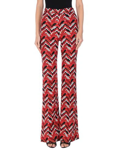 Shop Giambattista Valli Casual Pants In Brick Red