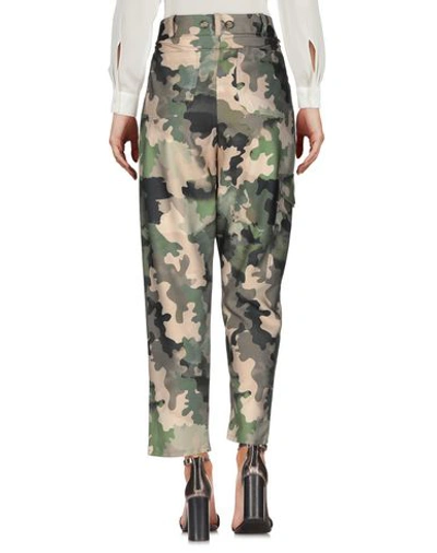 Shop Ermanno Gallamini Casual Pants In Military Green