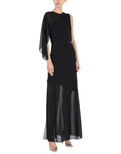 Shop Lanvin Long Dresses In Black