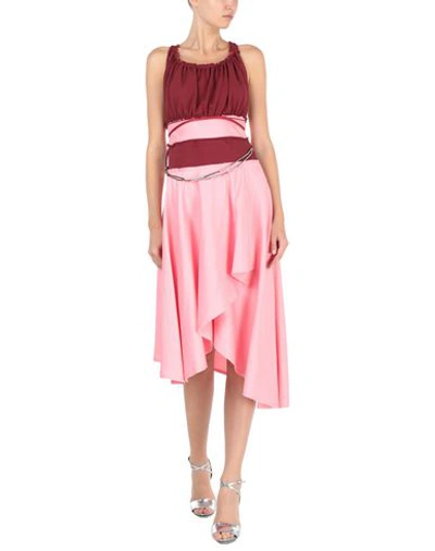 Shop Jw Anderson Midi Dresses In Pink