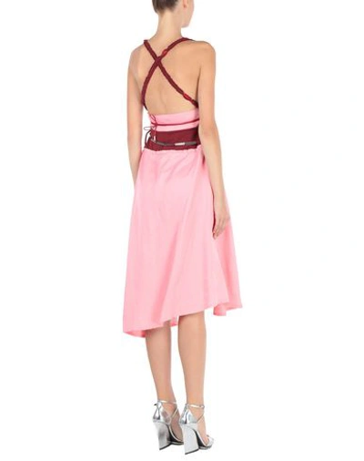 Shop Jw Anderson Midi Dresses In Pink