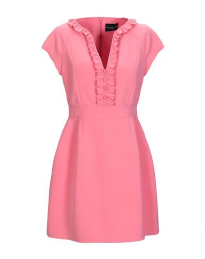 Shop Atos Lombardini Short Dress In Pastel Pink
