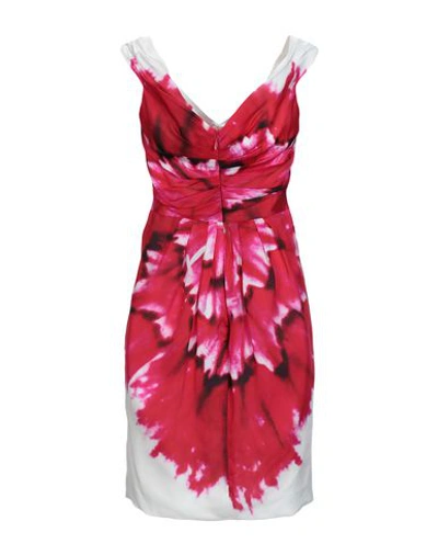 Shop Moschino Woman Mini Dress Fuchsia Size 8 Viscose In Pink