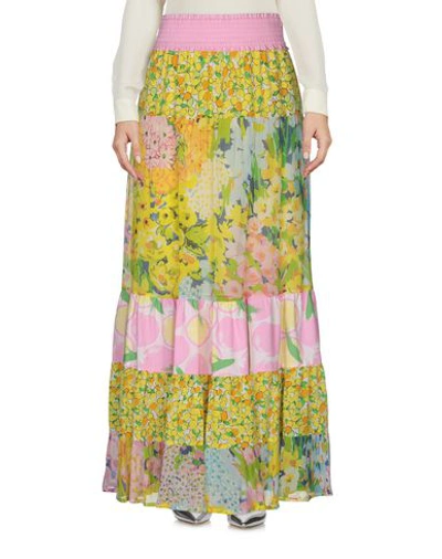 Shop Boutique Moschino Long Skirts In Pink