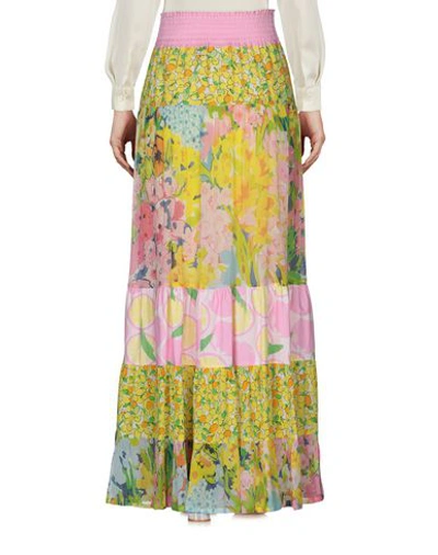 Shop Boutique Moschino Long Skirts In Pink