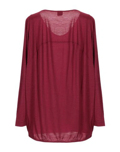 Shop Aspesi T-shirt In Maroon