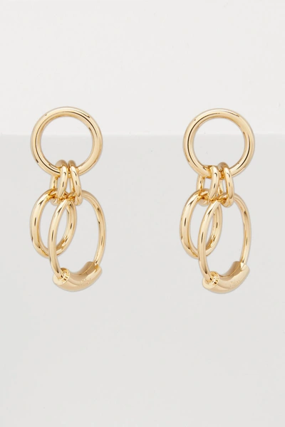 Shop Chloé Reese Earrings In Gold