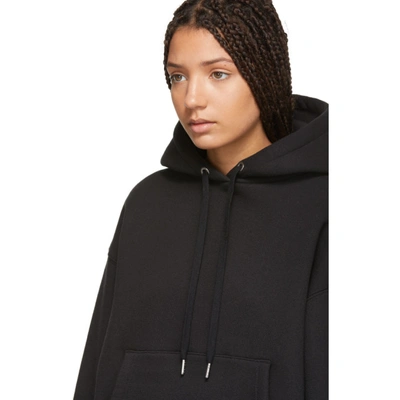 Shop Alexander Wang T Black Dense Fleece Hoodie