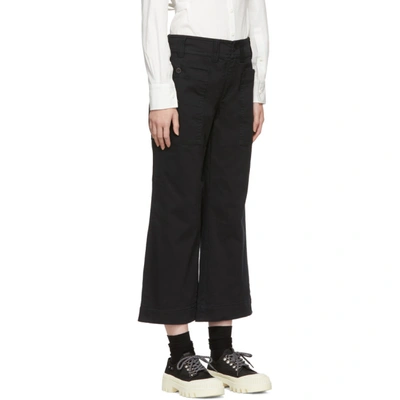 Shop Proenza Schouler Black Wide-leg Trousers In 00200 Black