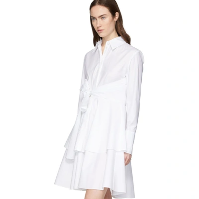 Shop Stella Mccartney White Shirt Dress In 9000 White