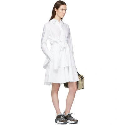 Shop Stella Mccartney White Shirt Dress In 9000 White