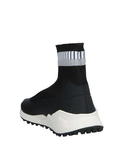 Shop Moschino Man Sneakers Black Size 8 Textile Fibers