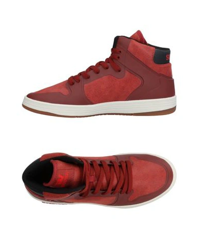 Shop Supra Sneakers In Brick Red