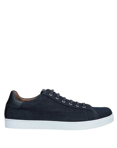 Shop Gianvito Rossi Sneakers In Dark Blue