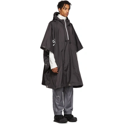 Shop A-cold-wall* Black Nylon Storm Poncho