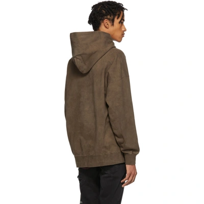 Shop Visvim Brown Jumbo Hoodie