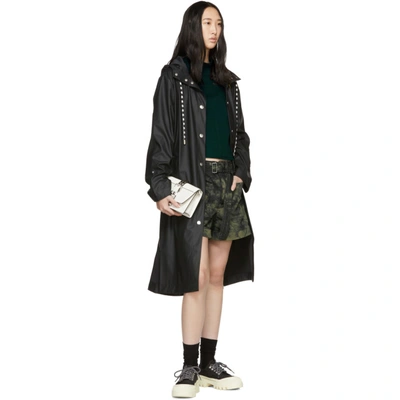 Shop Proenza Schouler Black Hooded Raincoat In 00200 Black