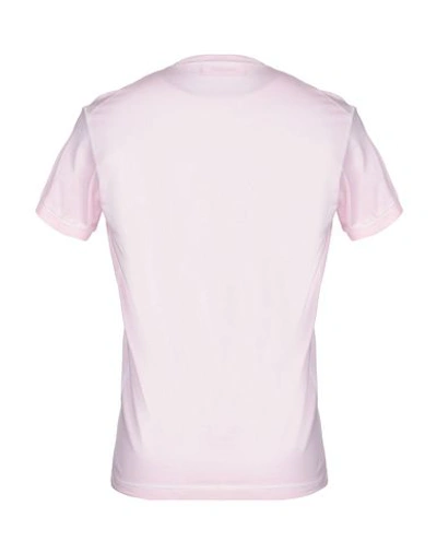 Shop Dsquared2 Man T-shirt Pink Size L Cotton