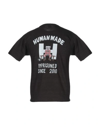 Shop Human Made T-shirts In Steel Grey