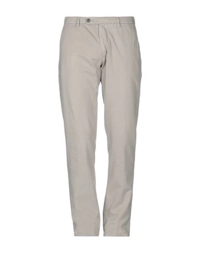 Shop Berwich Man Pants Grey Size 40 Cotton, Elastane
