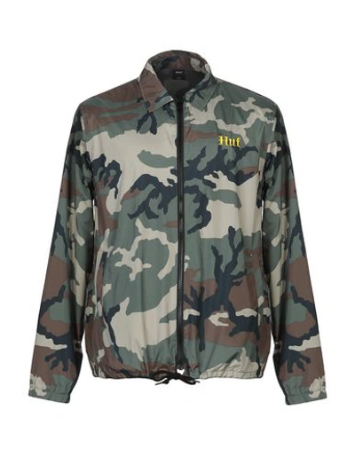 Shop Huf Jacket In Military Green