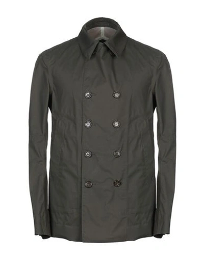 Shop Esemplare Full-length Jacket In Military Green