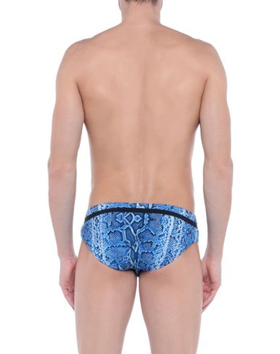 Shop Roberto Cavalli Beachwear Swim Briefs In Blue
