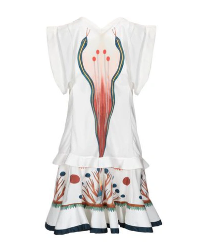 Shop Chloé Short Dresses In Ivory