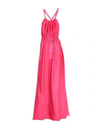 Shop Lanvin Long Dress In Fuchsia