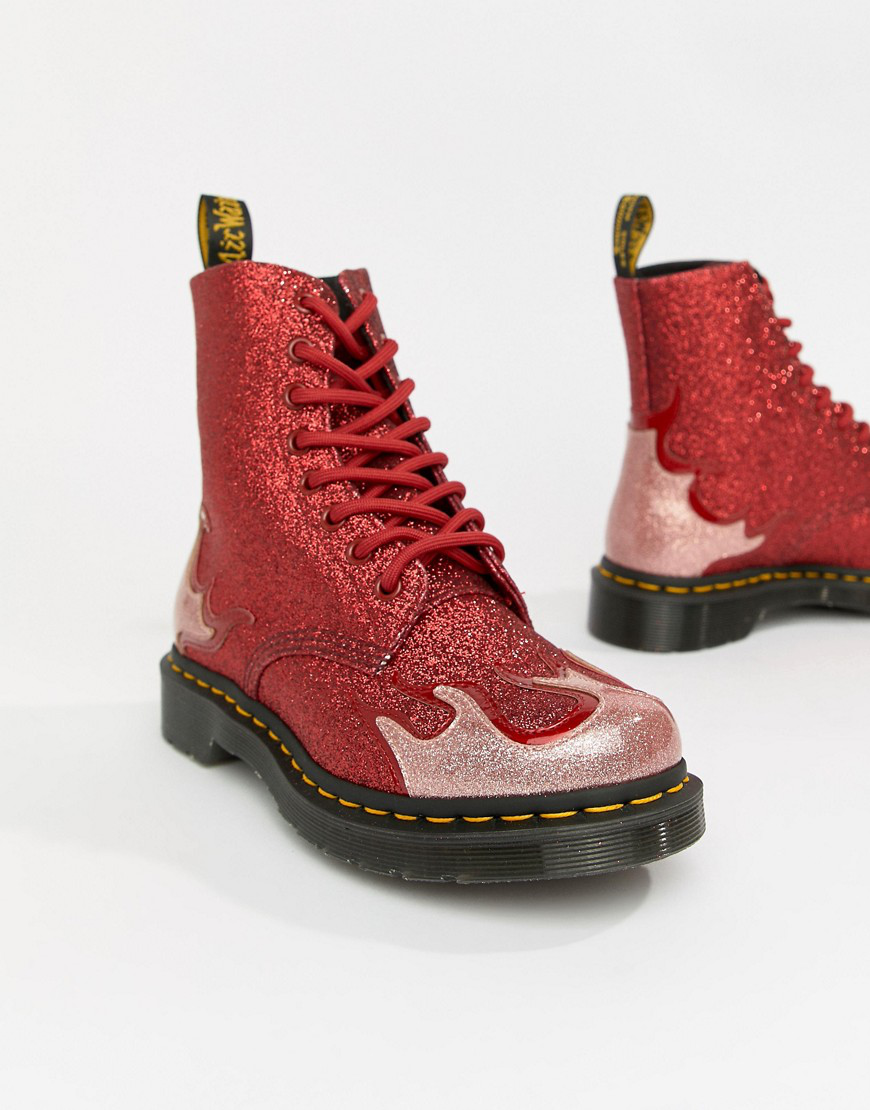 red flame dr martens