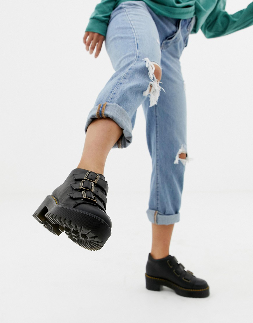 dr marten heeled ankle boots