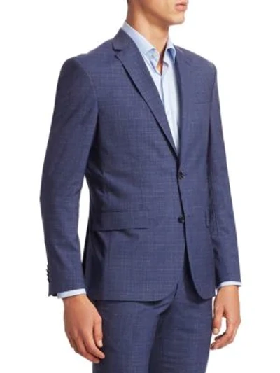 Shop Jack Victor Modern Suit Jacket In Blue