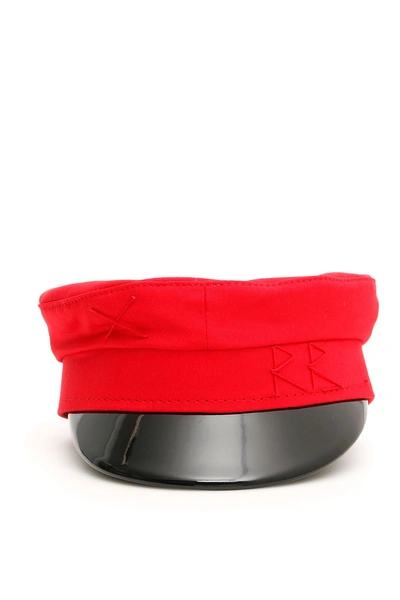 Shop Ruslan Baginskiy Baker Boy Hat In Red (red)