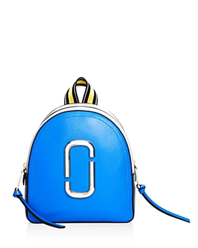 Shop Marc Jacobs Pack Shot Mini Backpack In Dazzling Blue/gold