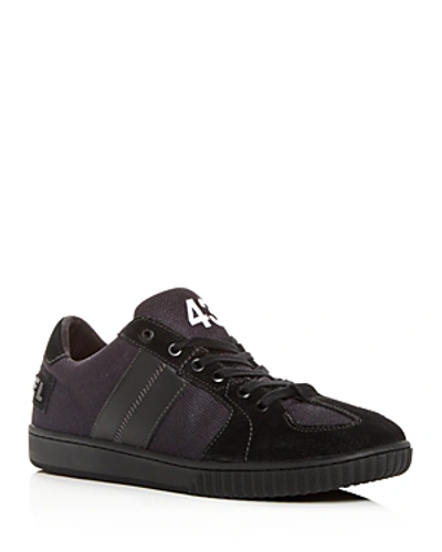 Shop Diesel Men's Millenium Low-top Sneakers In Black