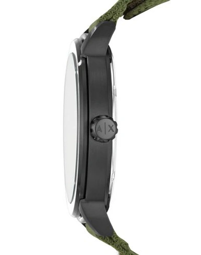 Shop Armani Exchange Wrist Watch In Black