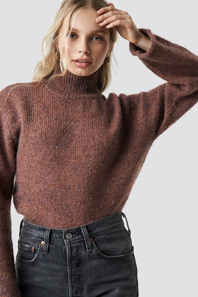 Shop Moves Yna Jumper Brown In Cognac