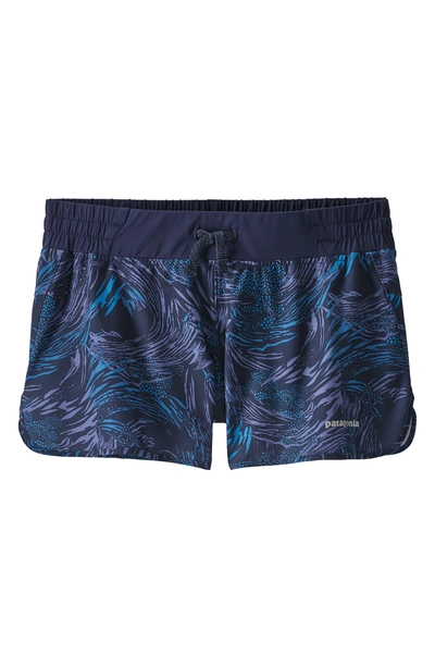 Shop Patagonia Nine Trails Shorts In Classic Navy