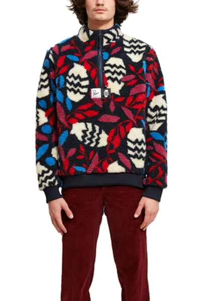 Shop By Parra Still Life Sherpa Fleece Pullover In Multi