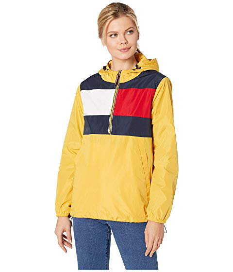 tommy hilfiger colorblock windbreaker